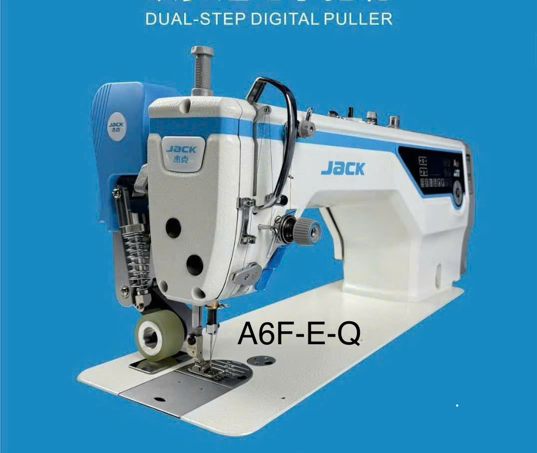 Máy May 1 Kim Điện Tử A6F-E-Q Dầu Kín, Cắt Chỉ Ngắn, Trụ Bơi (Có Trợ Lực)